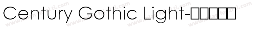 Century Gothic Light字体转换